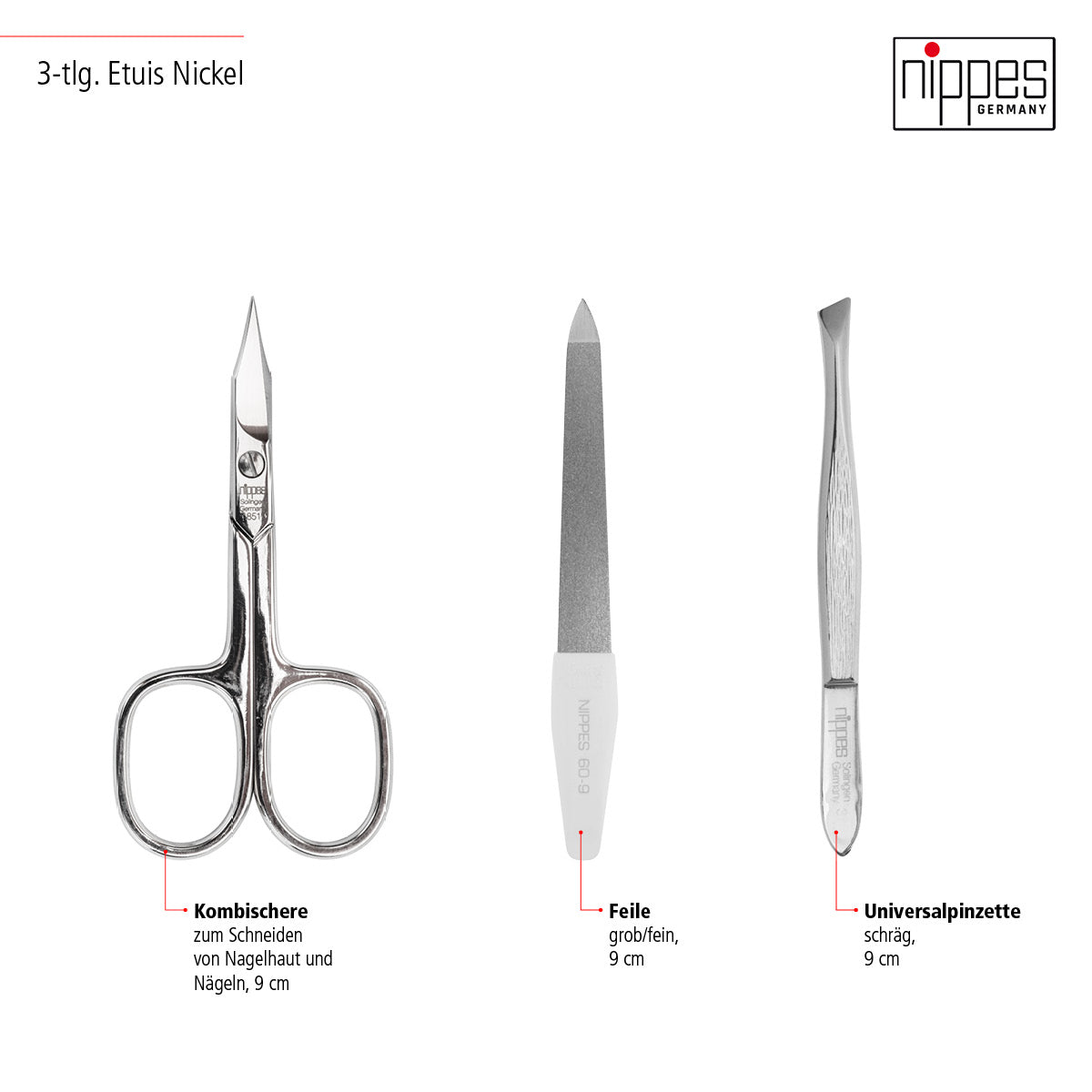 Nippes manikyrsett Vintage - 3 deler