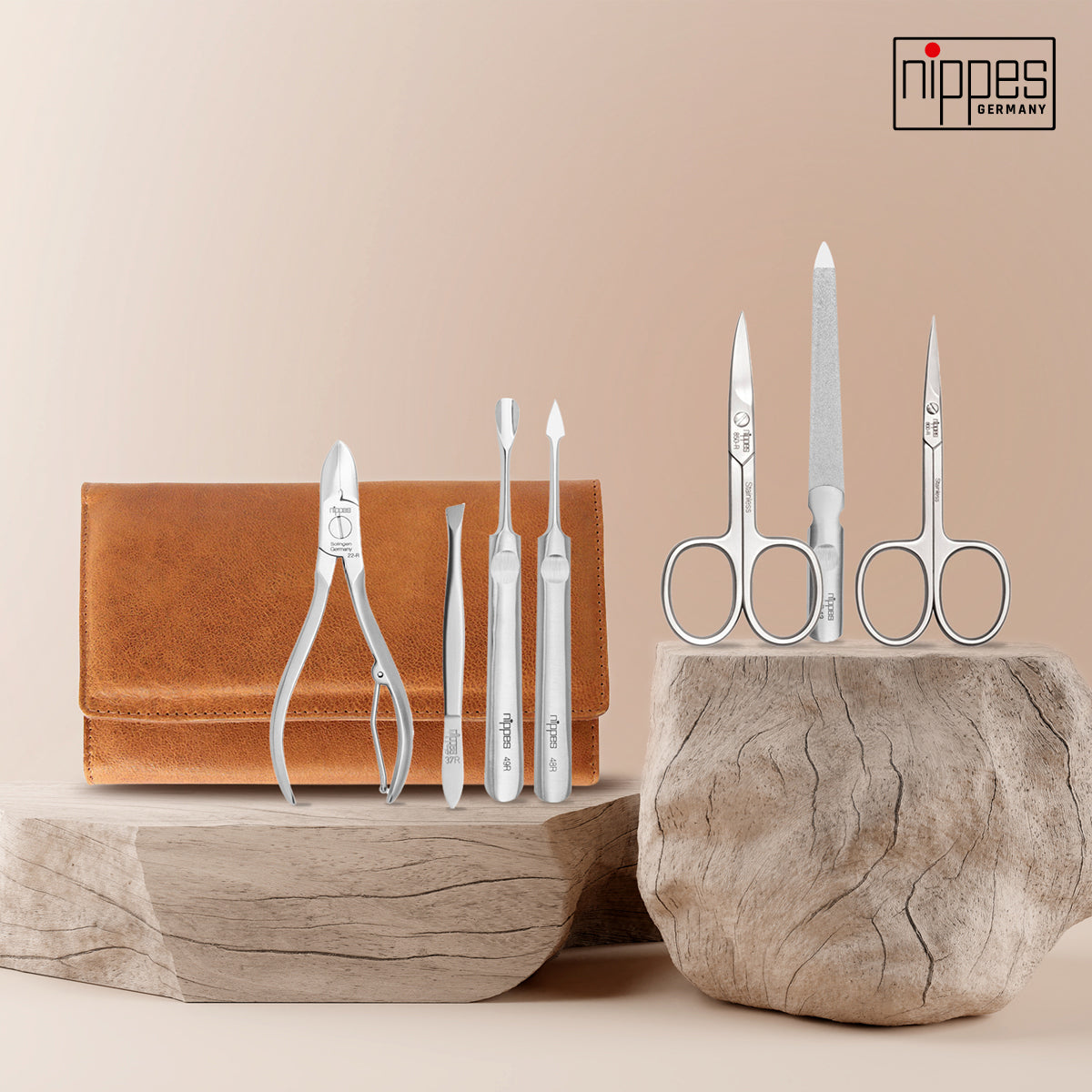 Nippes manikyrsett Whiskey - 7 deler