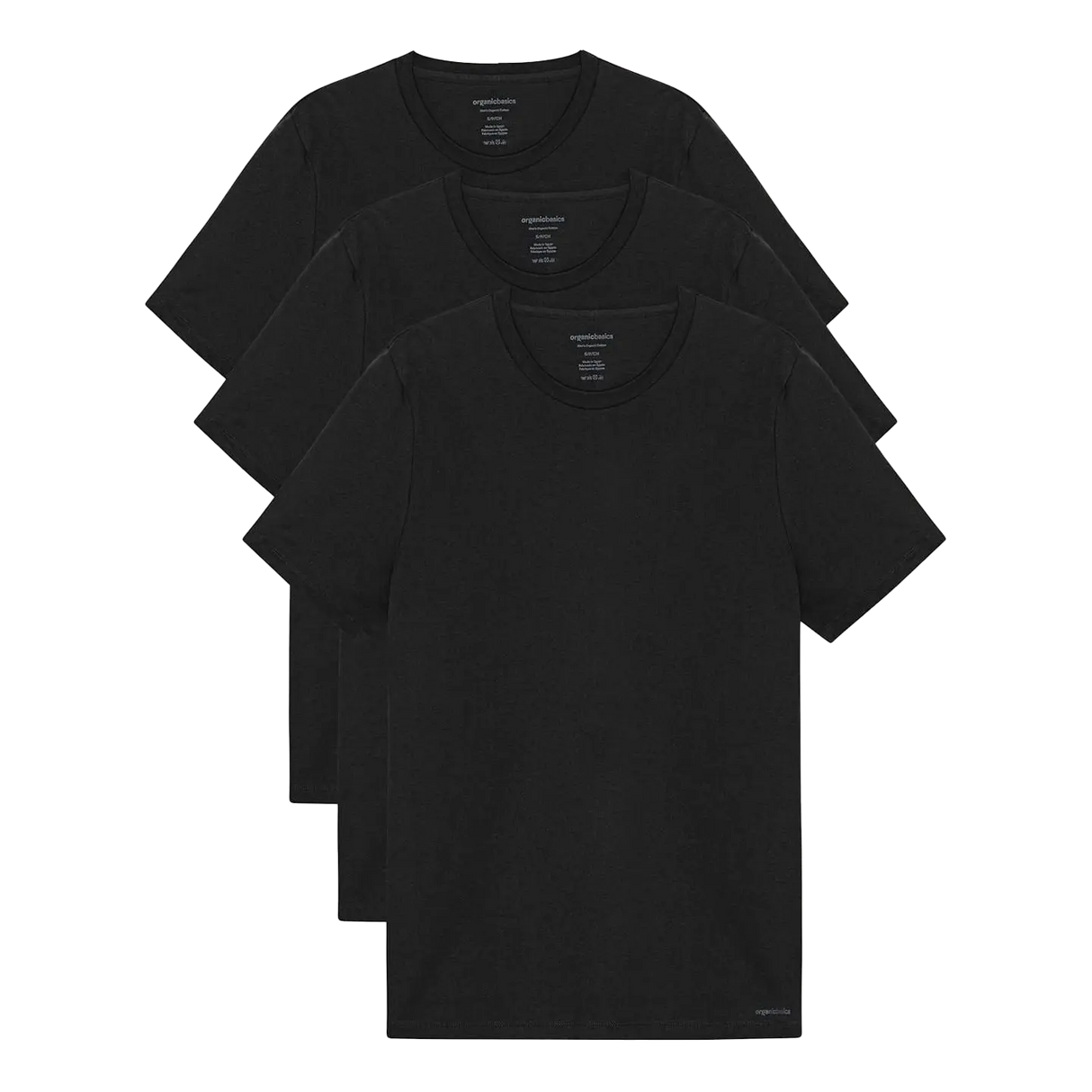 Organic Basics True Crewneck t-skjorte 3-pakning