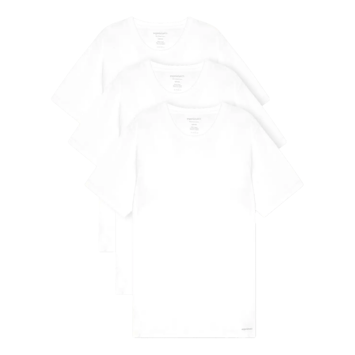 Organic Basics True Crewneck t-skjorte 3-pakning