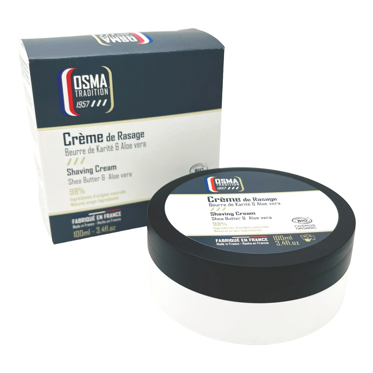 Osma Tradition barberkrem i skål