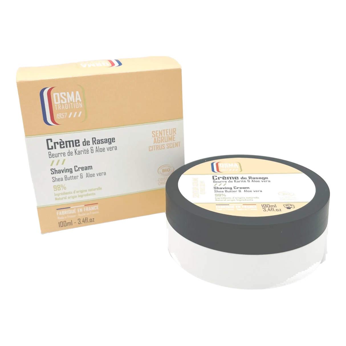 Osma Tradition barberkrem i skål