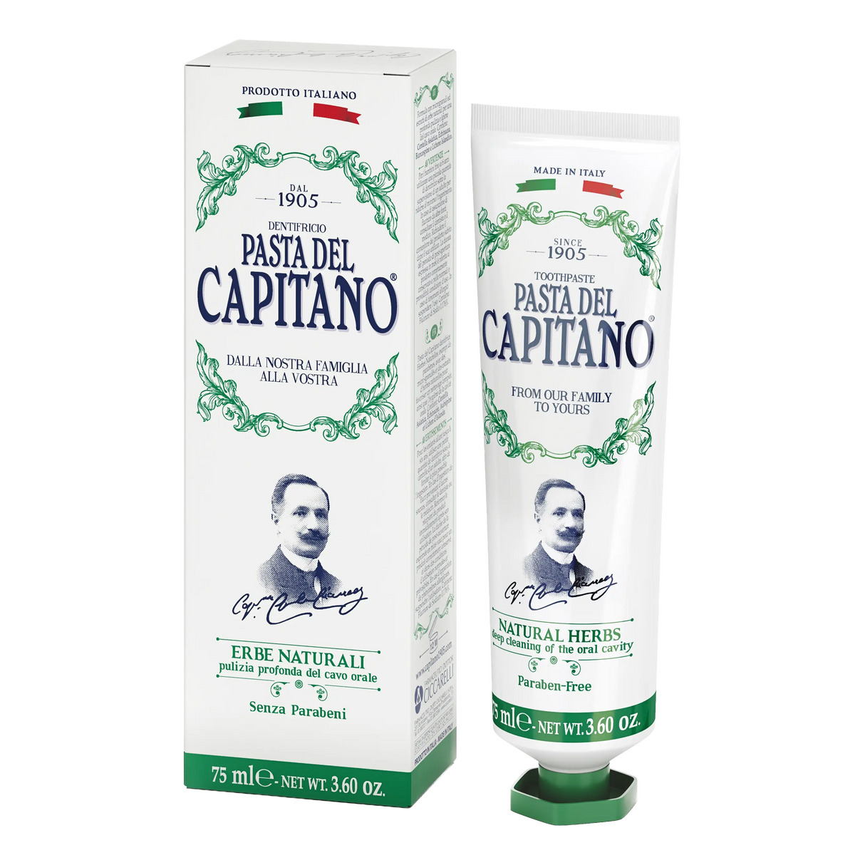 Pasta del Capitano 1905 Natural Herbs tannkrem