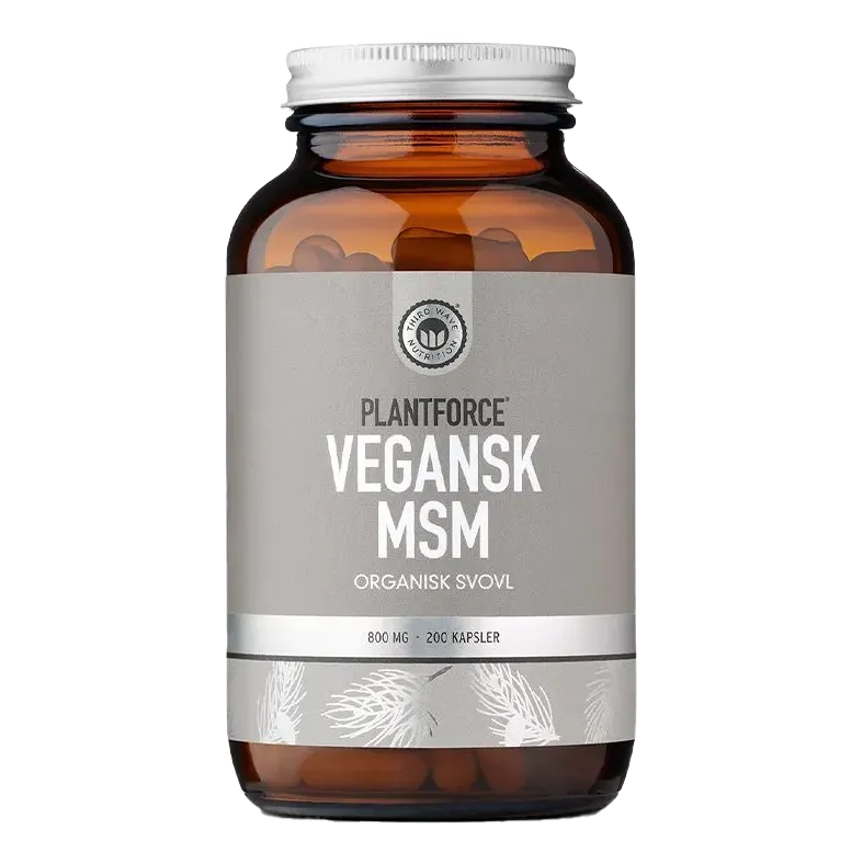 Plantforce MSM plantebasert organisk svovel 800 mg - 200 kapsler