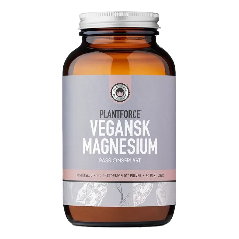 Plantforce Vegansk Magnesium Pasjonsfrukt 150g Pulver