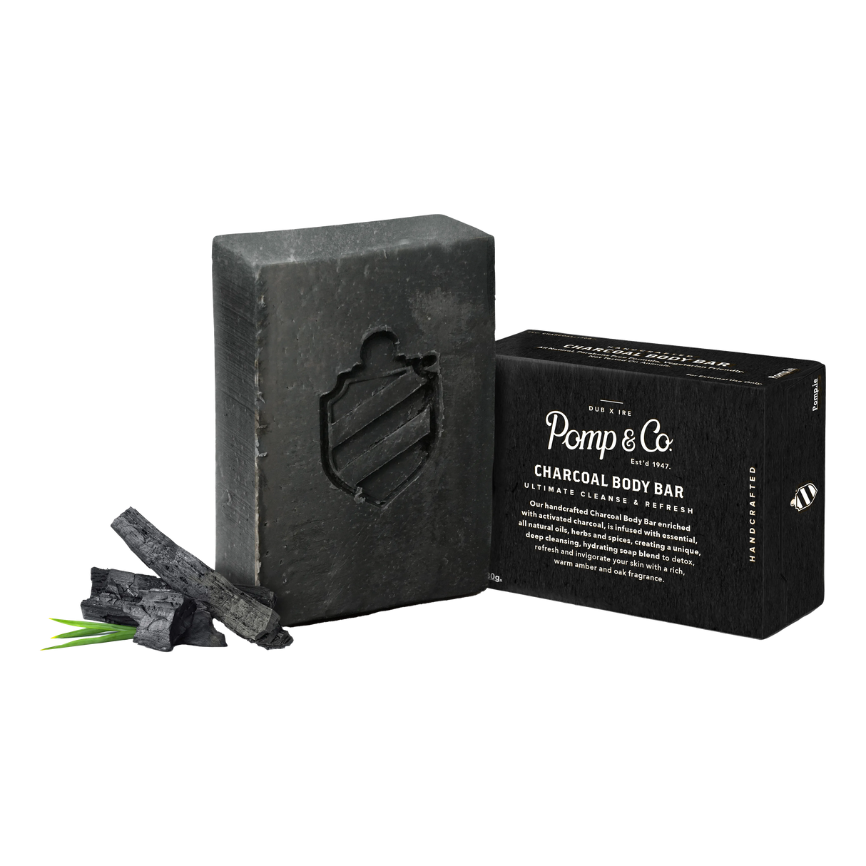 Pomp & Co. Charcoal Body-Bar Soap