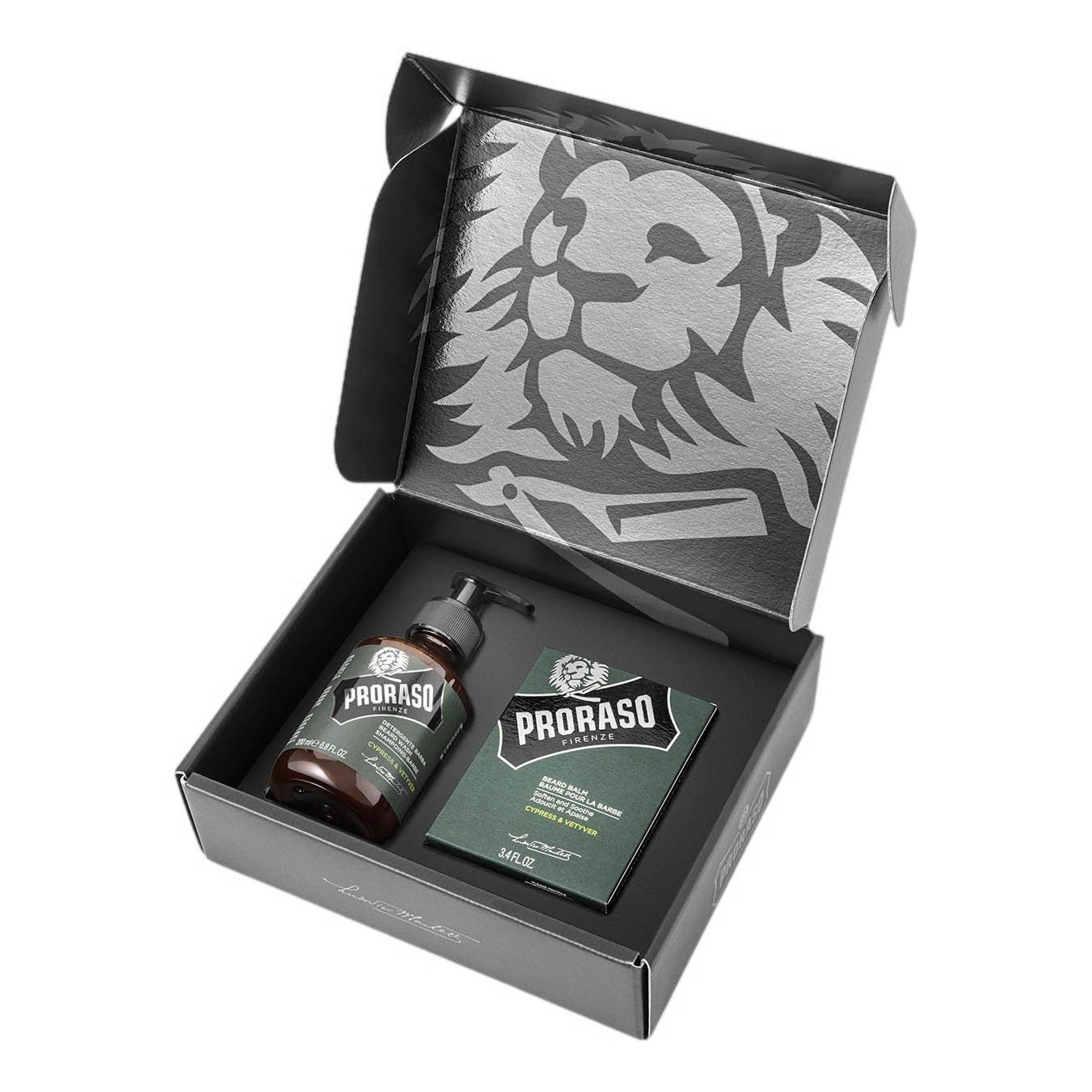 Proraso Duo Pack sjampo og skjegglotion Sypress og vetiver