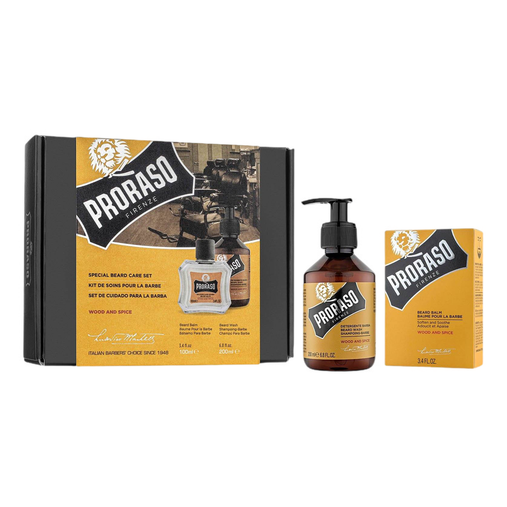 Proraso Duo Pack sjampo og skjegglotion Tre og krydder