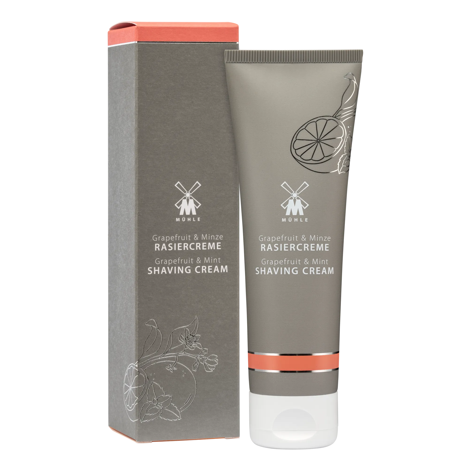Mühle barberkrem i tube Grapefrukt og mynte