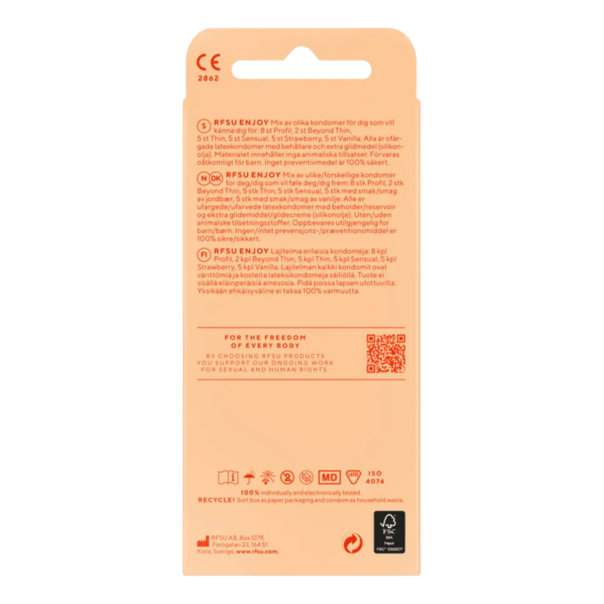 RFSU kondomer Enjoy 30-pakning