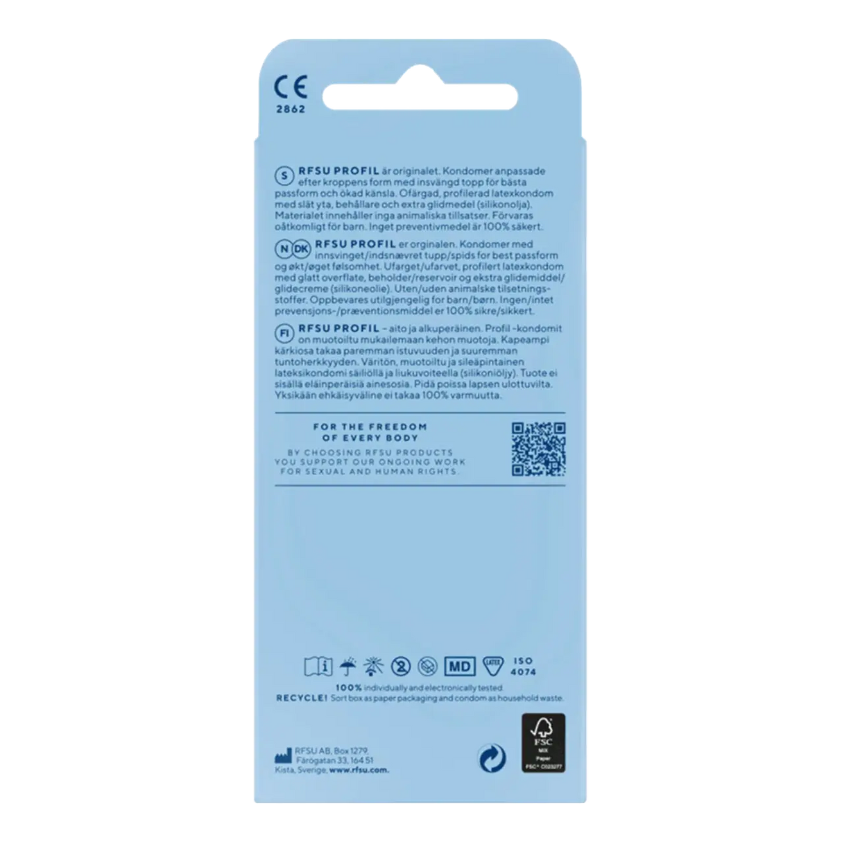 RFSU kondomer Profil 10-pakning