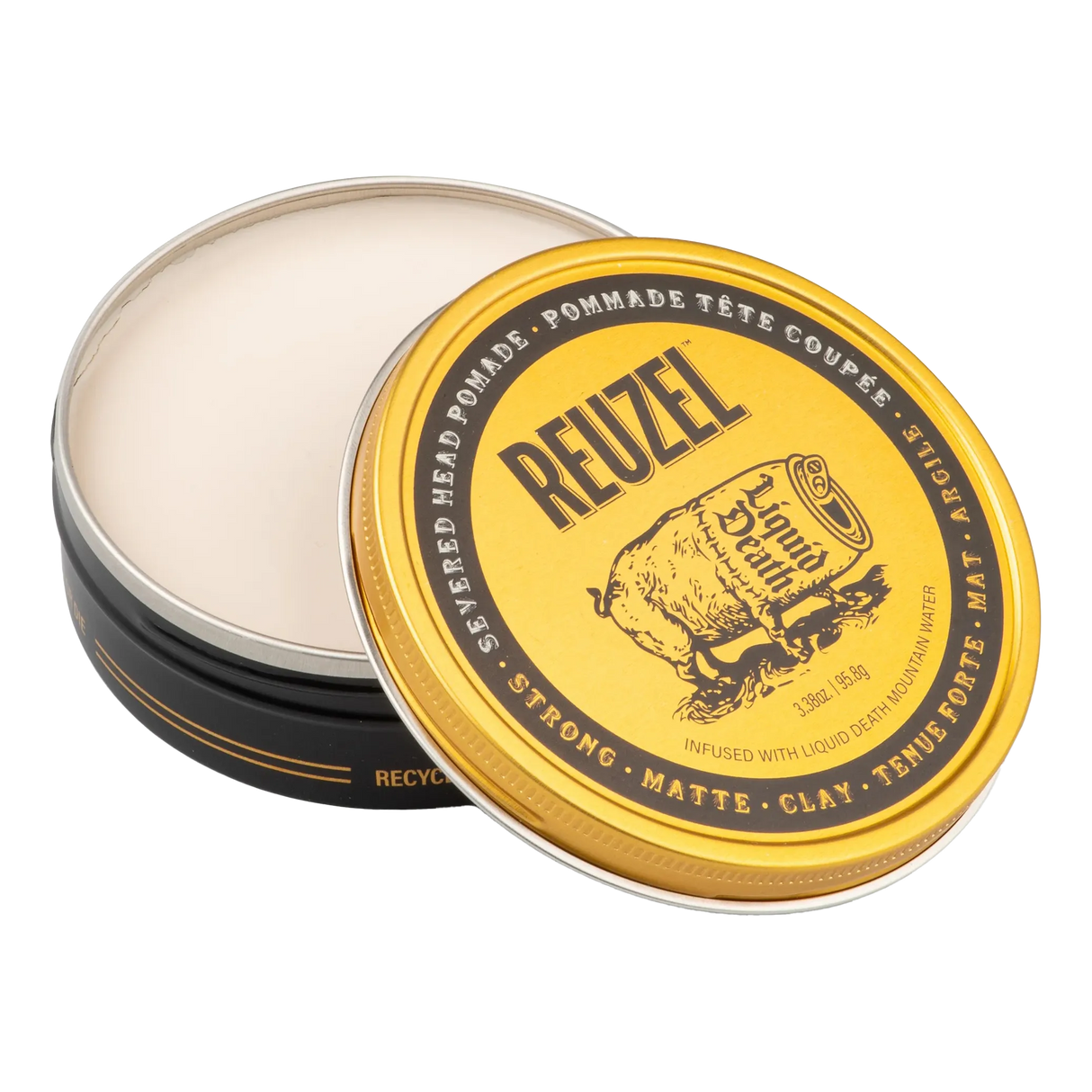 Reuzel x Liquid Death Severed Head Strong Hold Clay Pomade