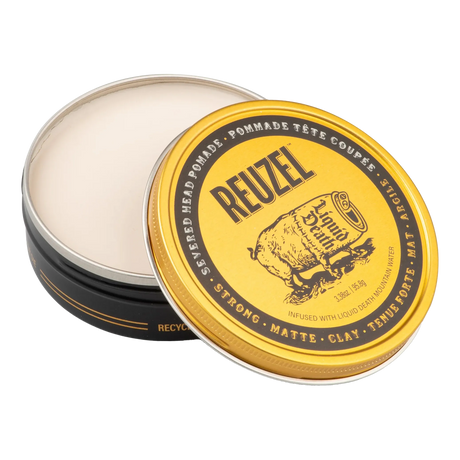 Reuzel x Liquid Death Severed Head Strong Hold Clay Pomade