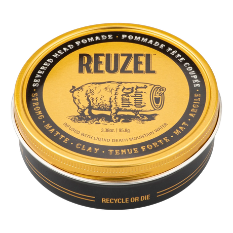 Reuzel x Liquid Death Severed Head Strong Hold Clay Pomade