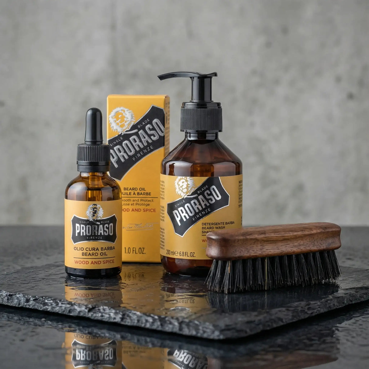 Skjeggsett - Proraso + liten børste