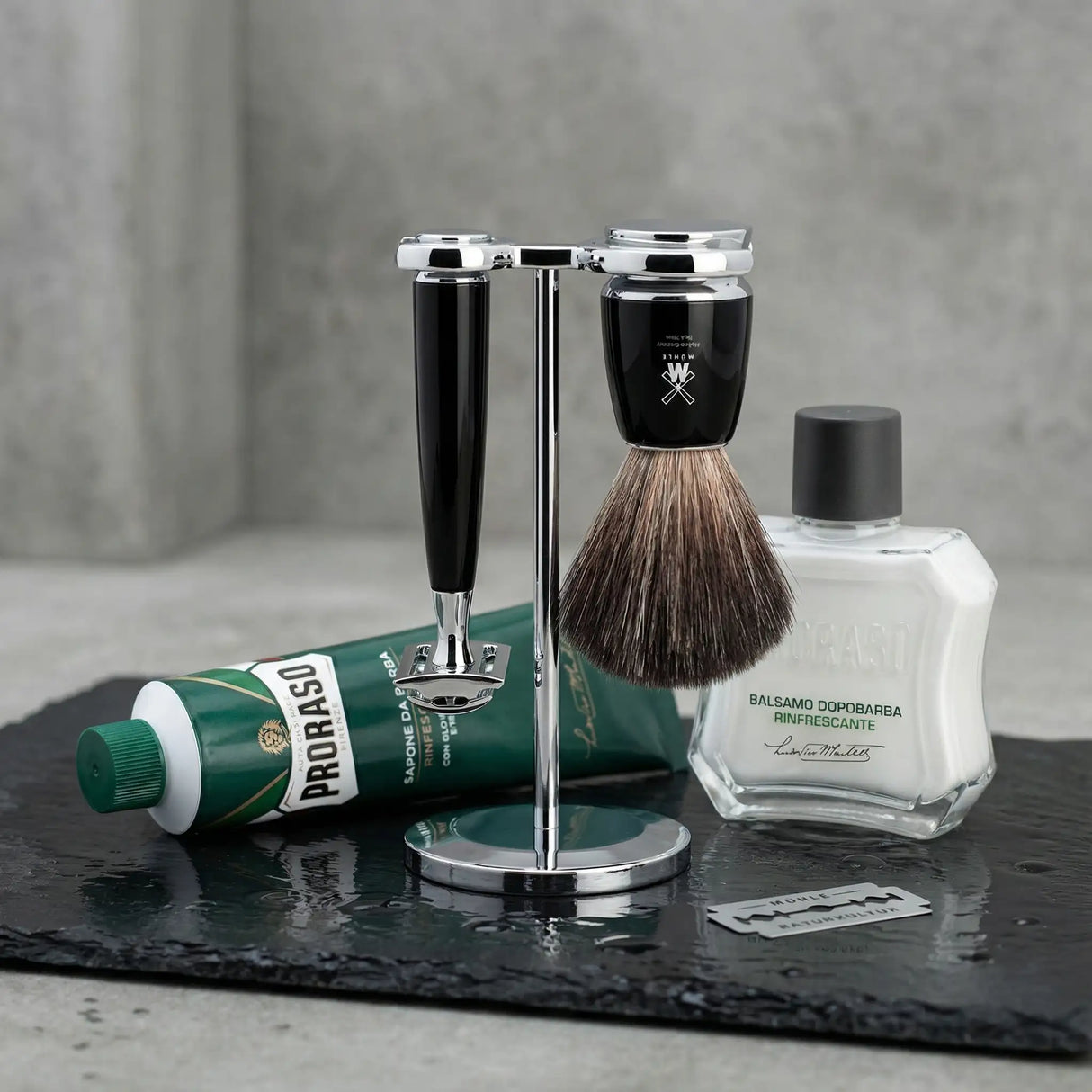 Startsett til tradisjonell barbering - Rytmo - 3 deler