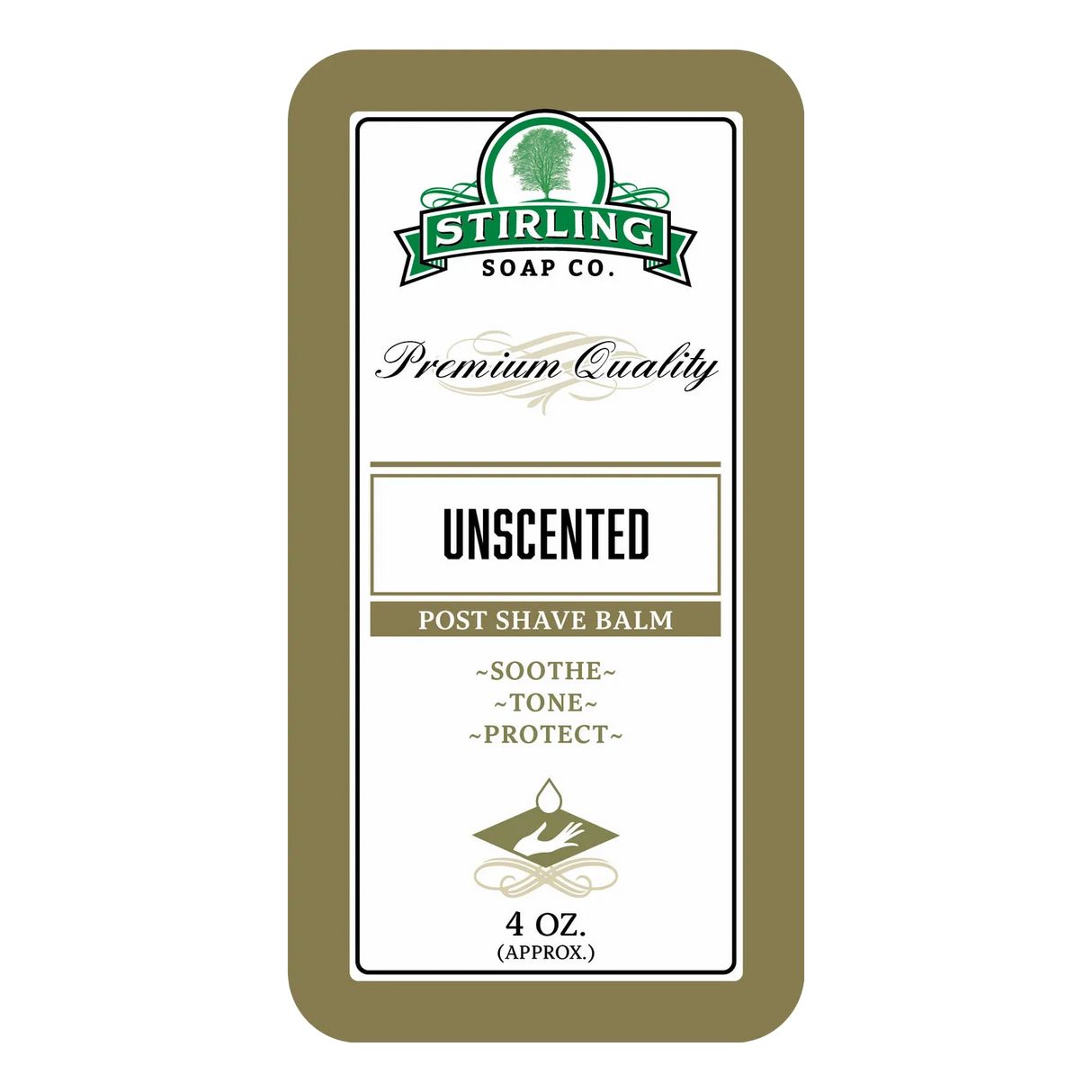 Stirling Soap Co. Post-Shave balm etterbarberingskrem Unscented