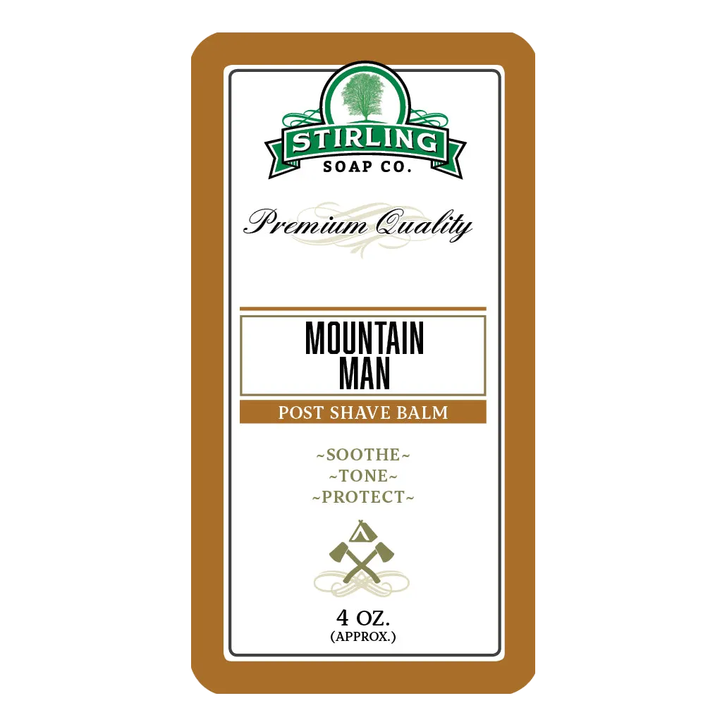 Stirling Soap Co. Post-Shave balm etterbarberingskrem Mountain Man