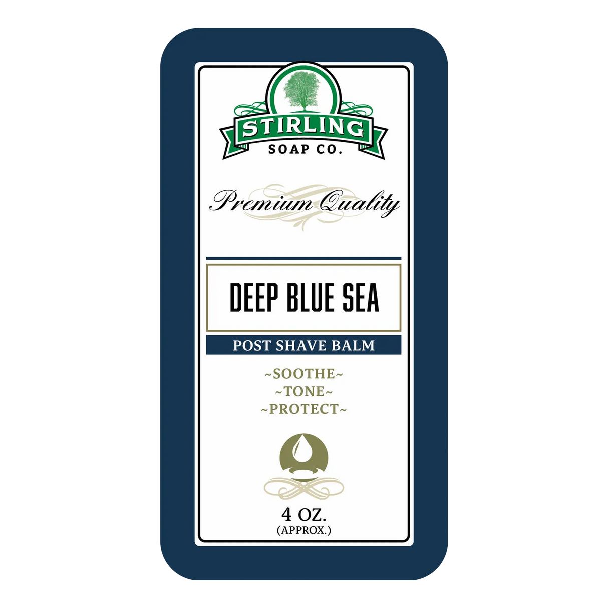 Stirling Soap Co. Post-Shave balm etterbarberingskrem Deep Blue Sea