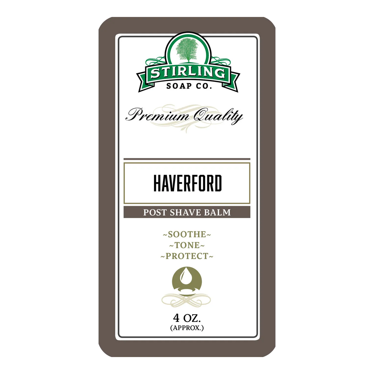 Stirling Soap Co. Post-Shave balm etterbarberingskrem Haverford