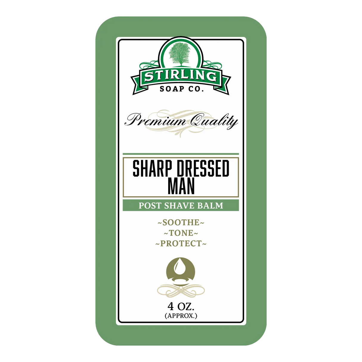 Stirling Soap Co. Post-Shave balm etterbarberingskrem Sharp Dressed Man