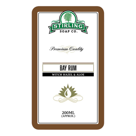 Stirling Soap Co. Witch Hazel and Aloe etterbarberingsvann Bay Rum