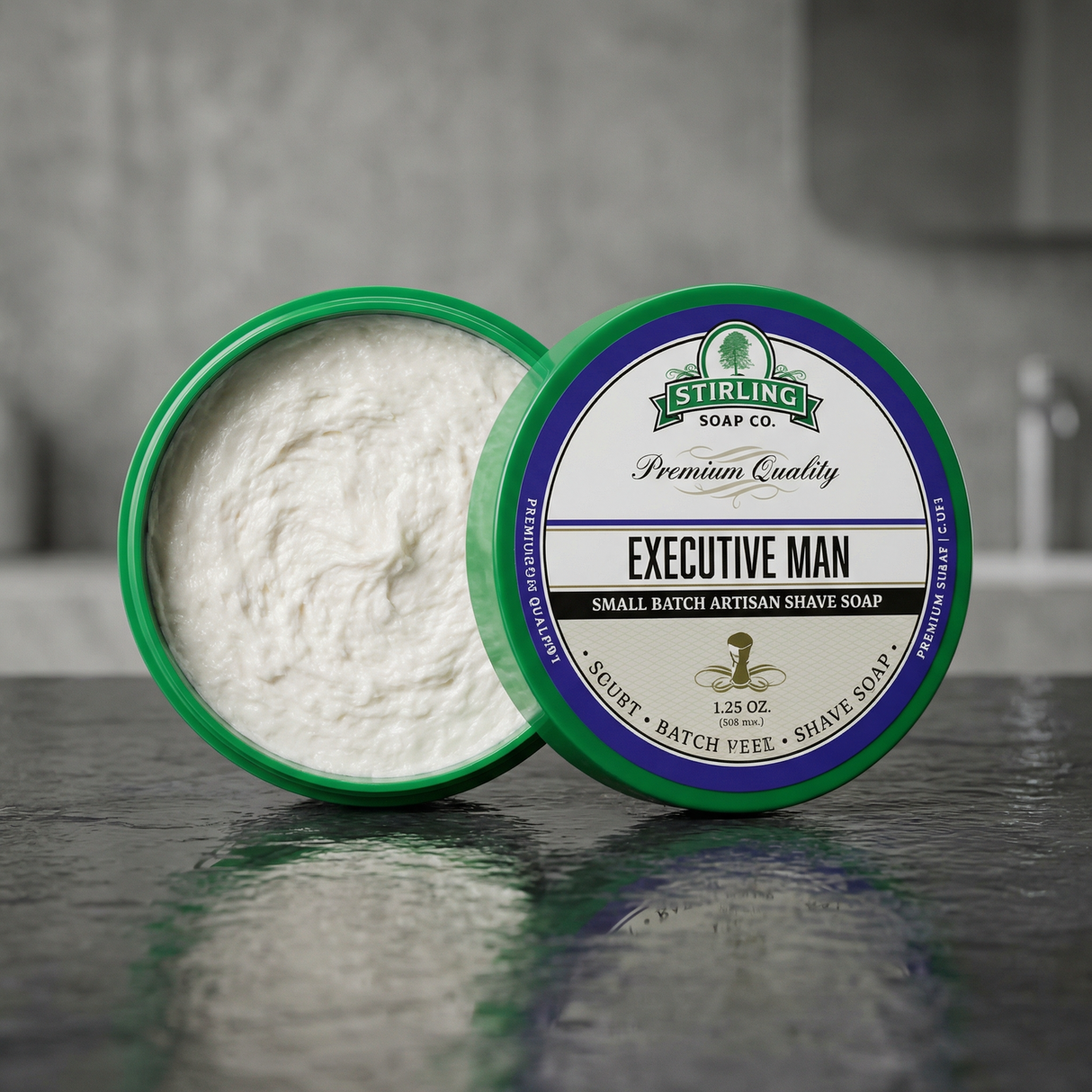 Stirling Soap Co. barbersåpe i skål