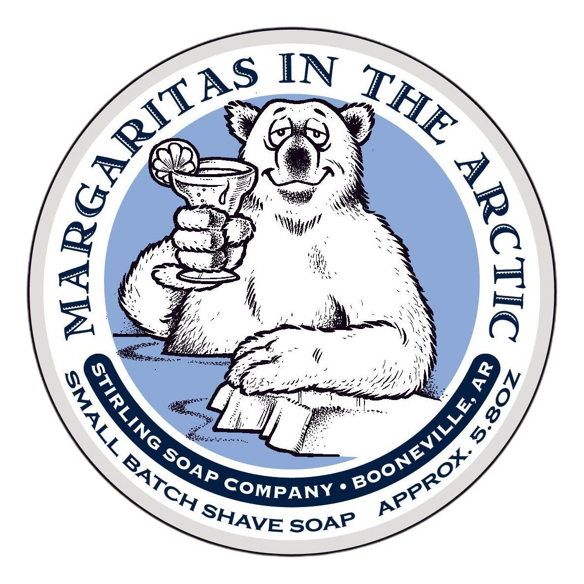 Stirling Soap Co. barbersåpe i skål Margaritas in the Arctic