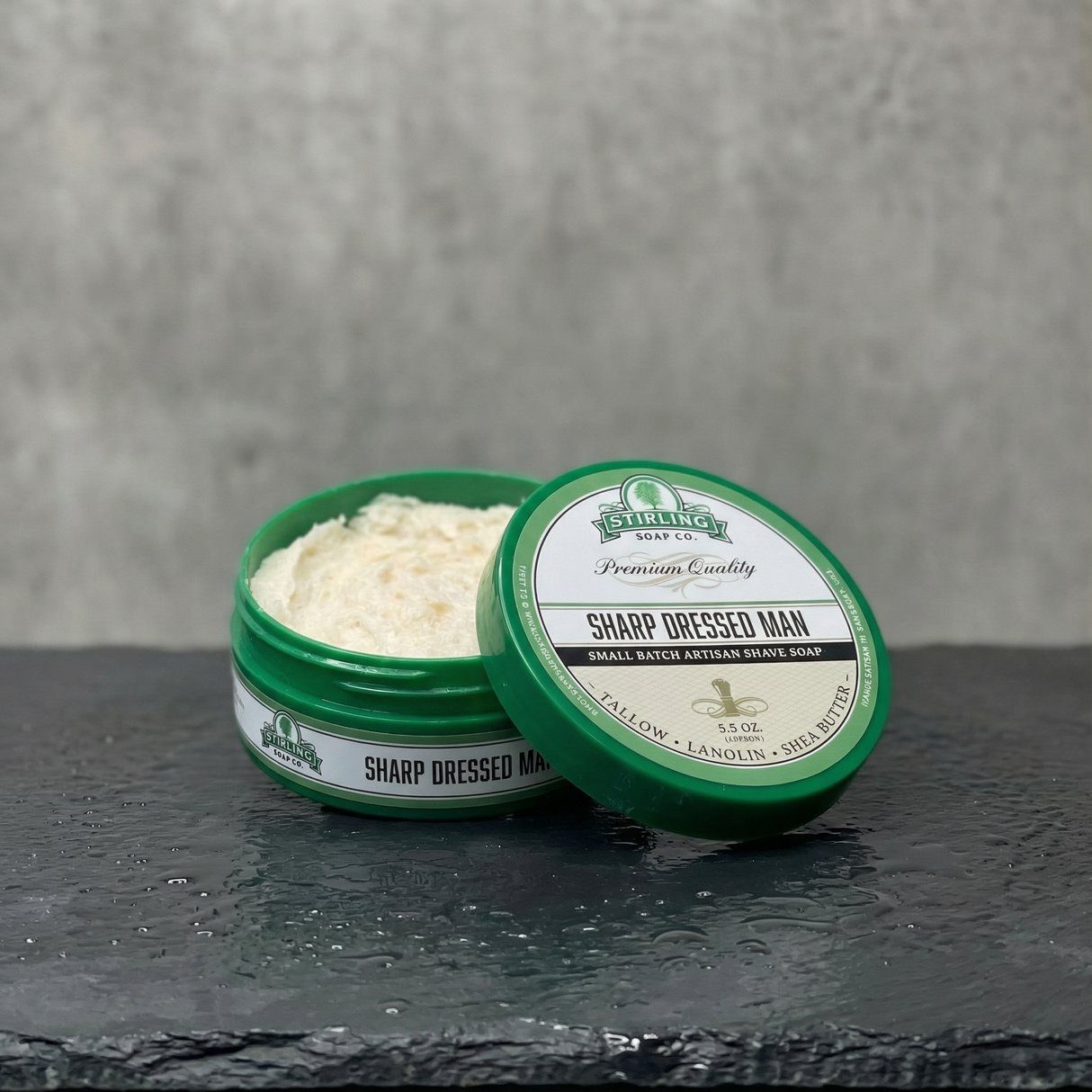 Stirling Soap Co. barbersåpe i skål