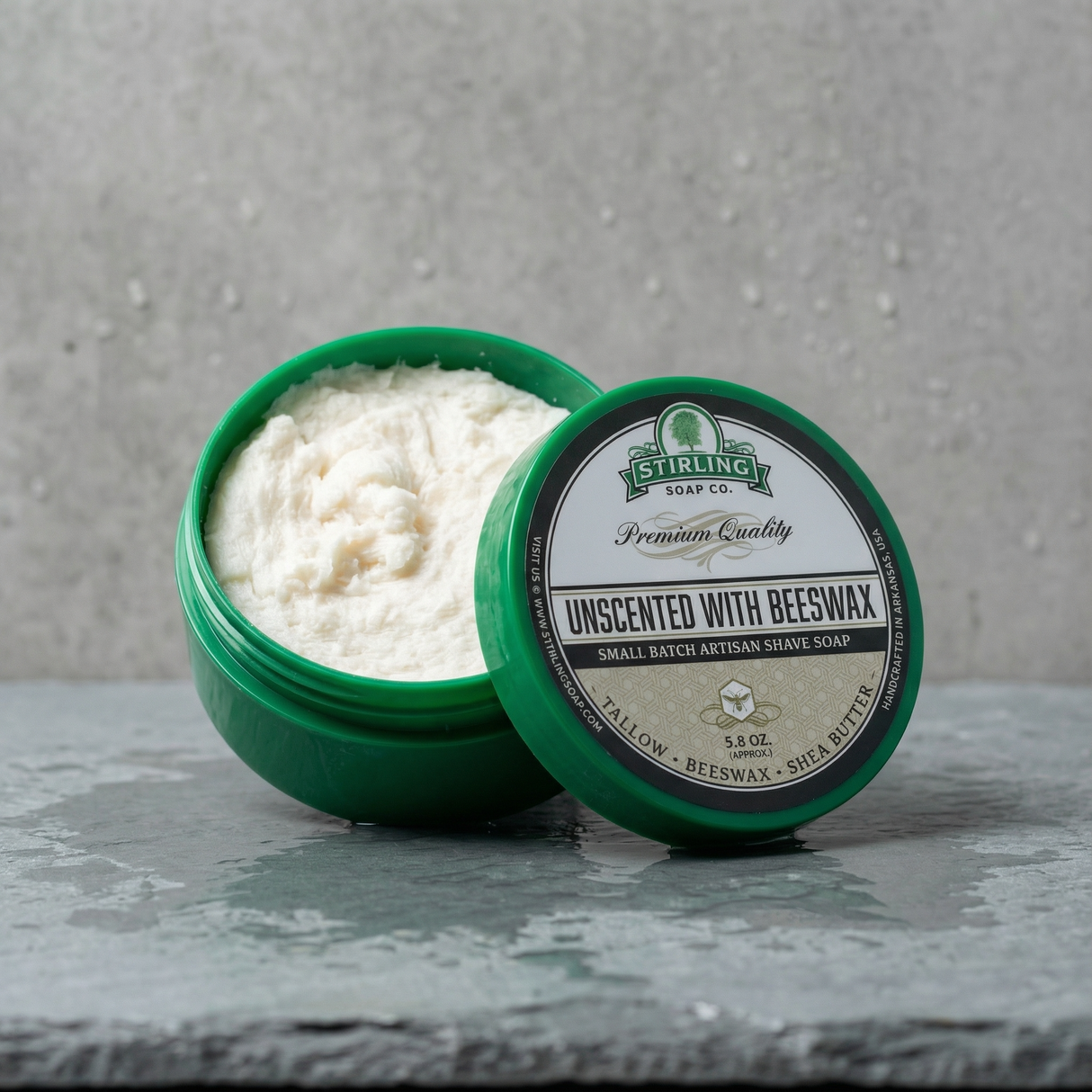 Stirling Soap Co. barbersåpe i skål