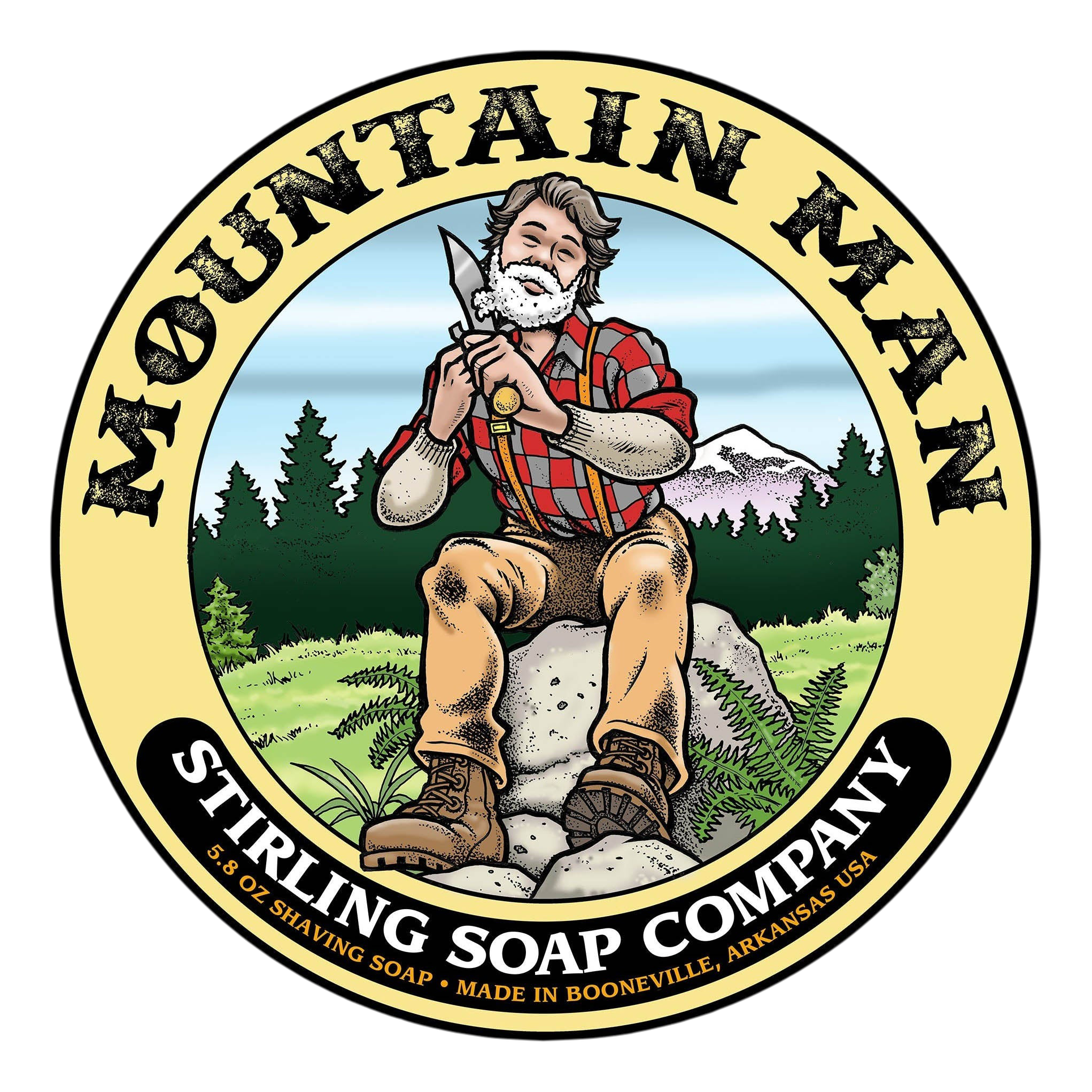 Stirling Soap Co. barbersåpe i skål Mountain Man