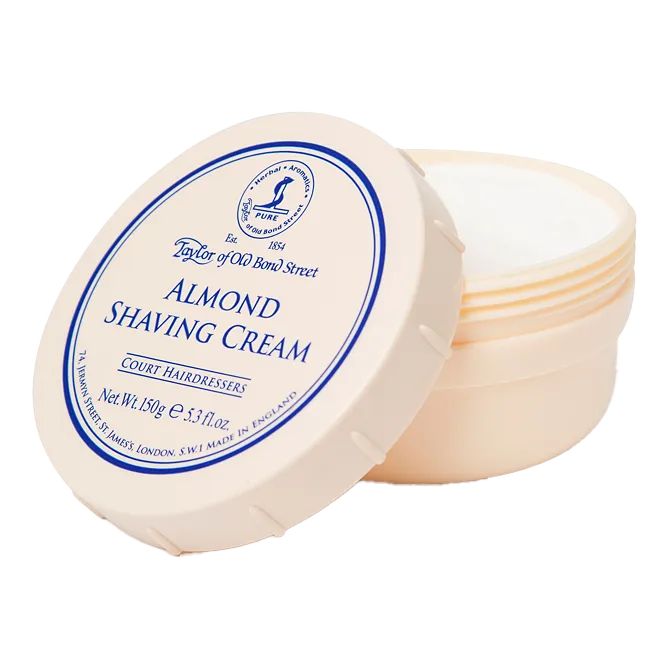 Taylor of Old Bond Street barberkrem i skål - Mandel