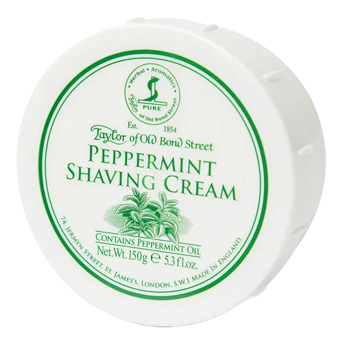 Taylor of Old Bond Street barberkrem i skål - Peppermint
