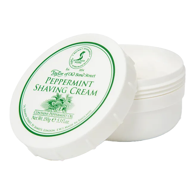Taylor of Old Bond Street barberkrem i skål - Peppermint