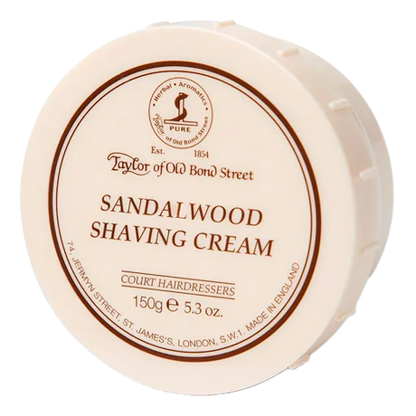 Taylor of Old Bond Street barberkrem i skål - Sandeltre