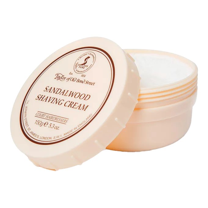 Taylor of Old Bond Street barberkrem i skål - Sandeltre