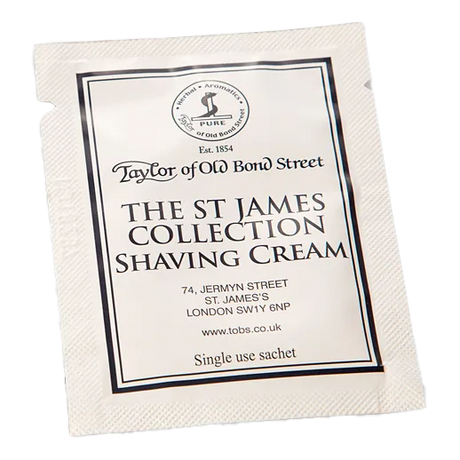 Taylor of Old Bond Street barberkrem vareprøve St. James