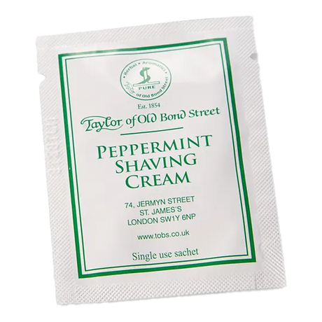 Taylor of Old Bond Street barberkrem vareprøve Peppermint