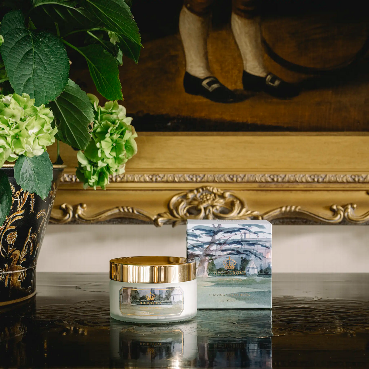 Truefitt & Hill Luxury barberkrem i glasskrukke - Highgrove