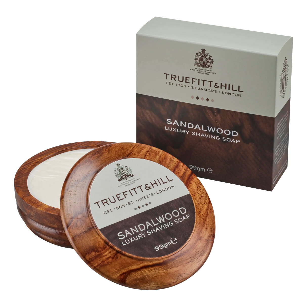 Truefitt & Hill Luxury barbersåpe i treskål - Sandalwood