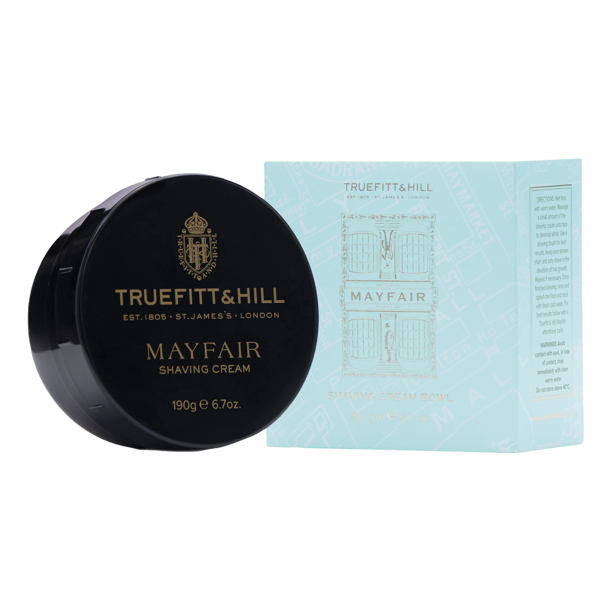 Truefitt & Hill barberkrem i skål - Mayfair