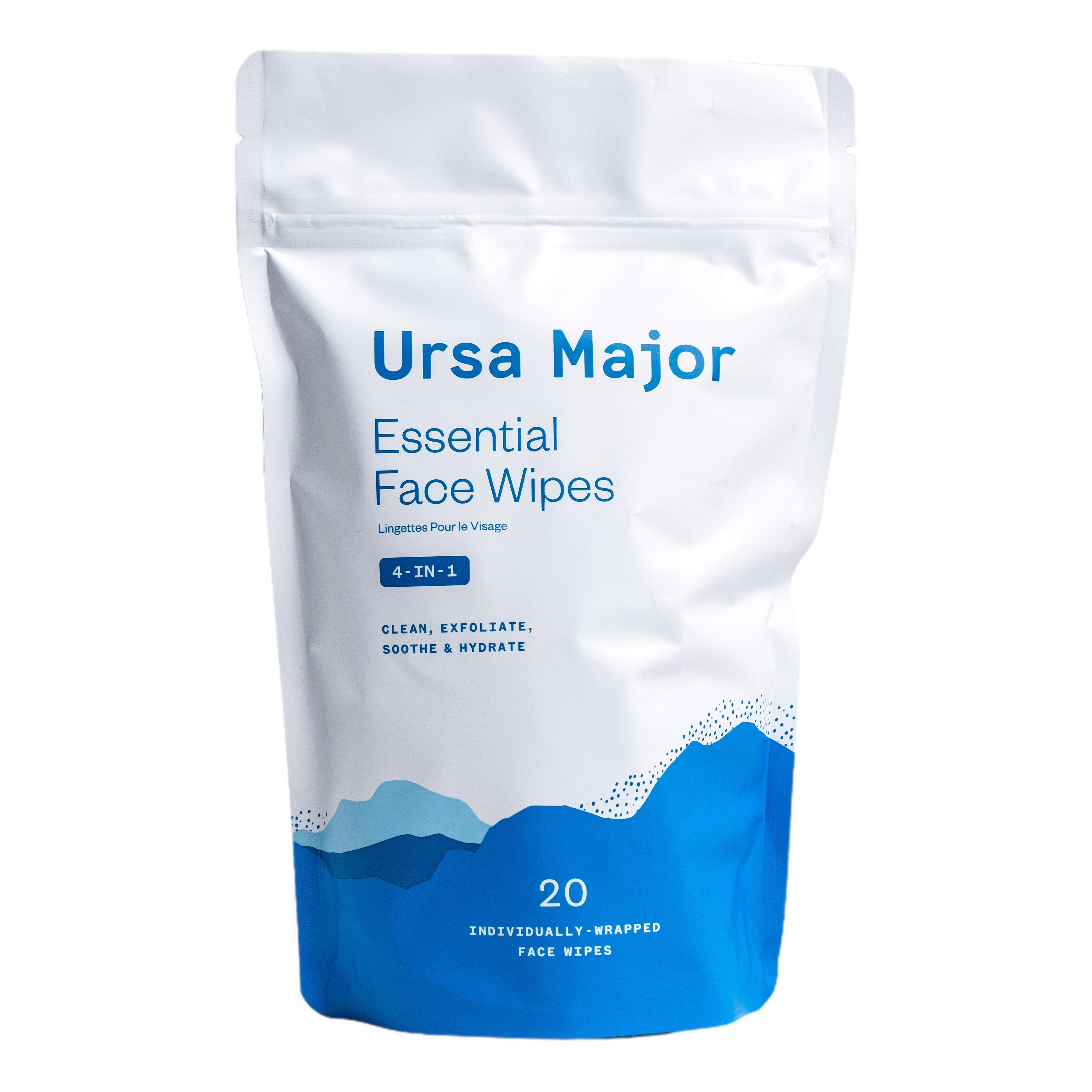 Ursa Major Essential Face Wipes 20-pakning