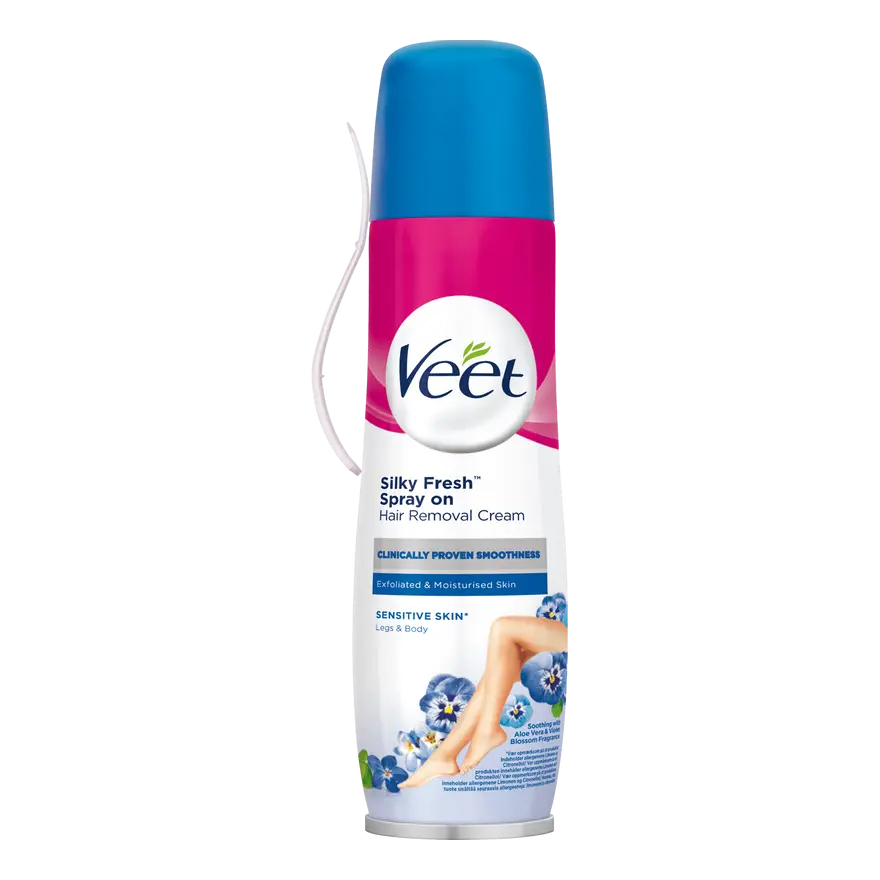 Veet Spray-On hårfjerningskrem ben & kropp sensitiv hud