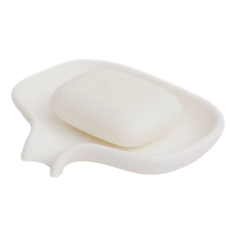 Bosign Soap Saver Flow såpeskål i silikon Hvit