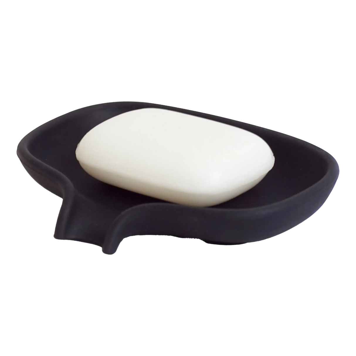 Bosign Soap Saver Flow såpeskål i silikon Sort