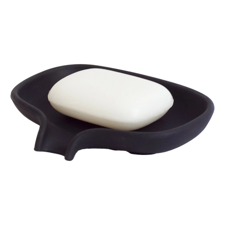 Bosign Soap Saver Flow såpeskål i silikon Sort