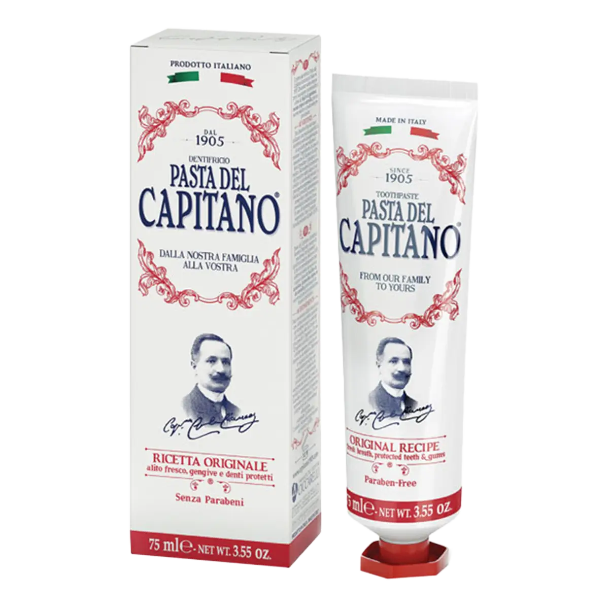 Pasta del Capitano 1905 Original Recipe tannkrem