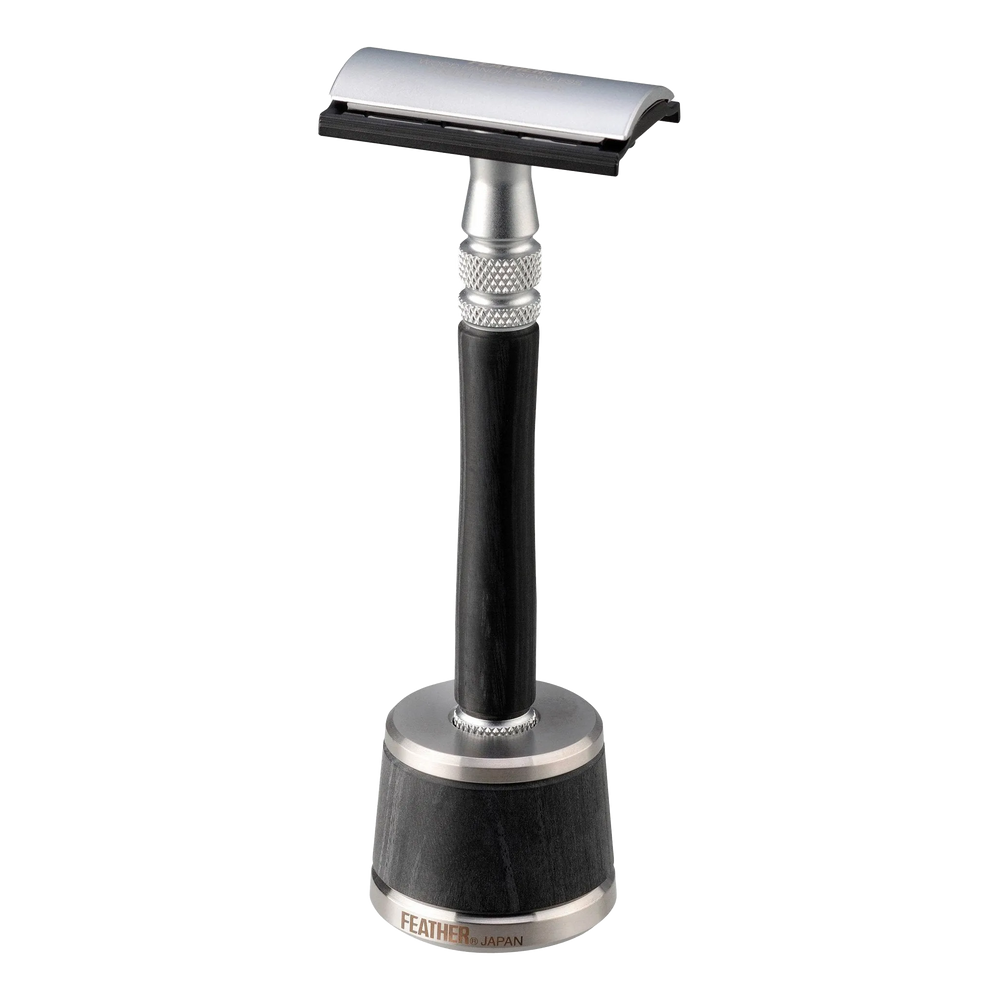 Feather WS-D2S tradisjonell barberhøvel med stativ