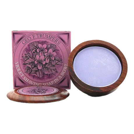 Geo F. Trumper barbersåpe i treskål Fiolblomst