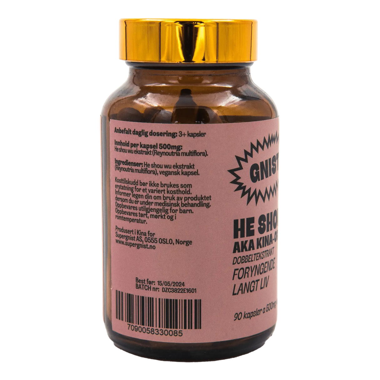 GNIST! He Shou Wu dobbeltekstrakt kapsler